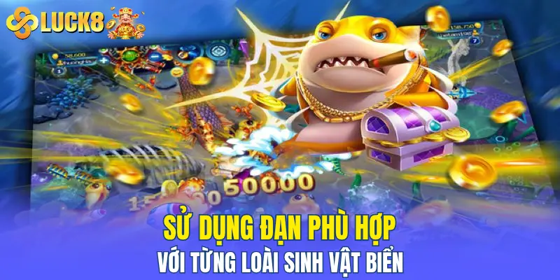 Sử dụng đạn phù hợp với từng loài sinh vật biển